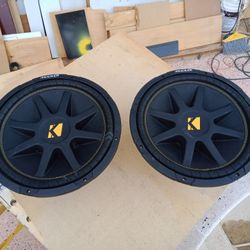 Two Kicker 15" Subwoofers In Custom Ported Enclosure 