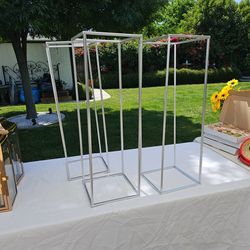Silver Centerpieces Stands 