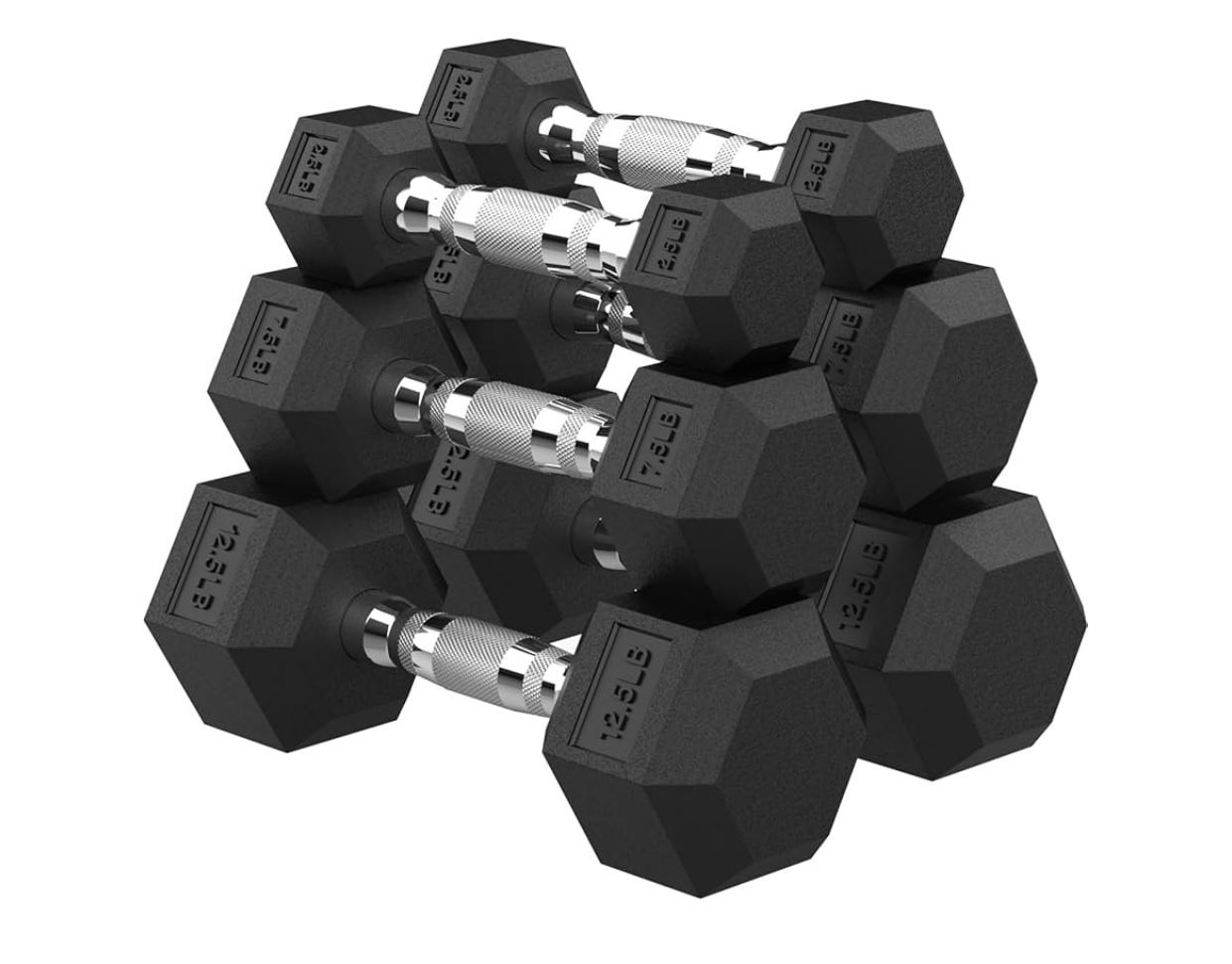 Dumbbell Sets. 10-15-20-30 Pounds.