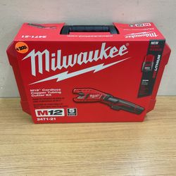 MILWAUKEE 2471-21 M12 CORDLESS COPPER TUBING CUTTER KIT.