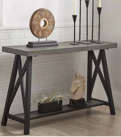 Rustic entryway table console table