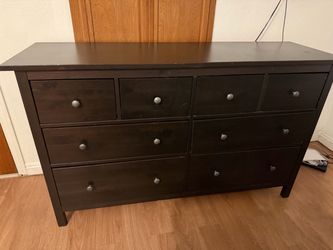IKEA Hemnes 8-Drawer Dresser Black-Brown