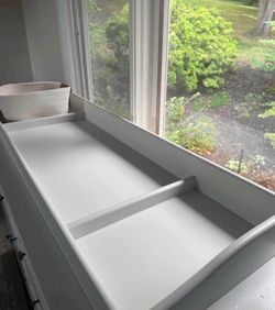 Pottery barn baby changing table topper
