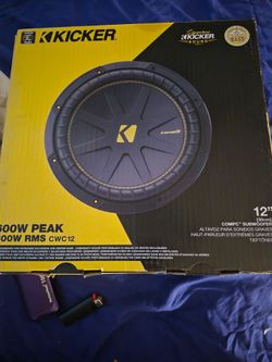 12" brand new kicker sub, in box
