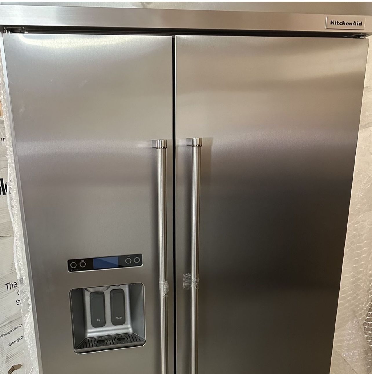 Kitchenaid 42" Built-In Side-By-Side Refrigerator With Ice And Water Dispenser