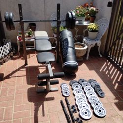 Weight Bench Boxing Bag