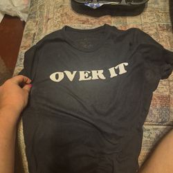 Woman's shirt over it