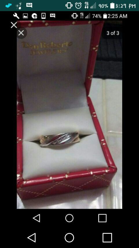 Mens wedding band with diamonds across