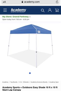 Academy top sports canopy