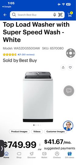 Samsung Top Load Washing Machine
