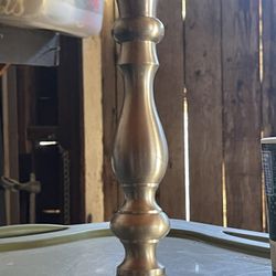 Lamp And Matching Candle Holder 