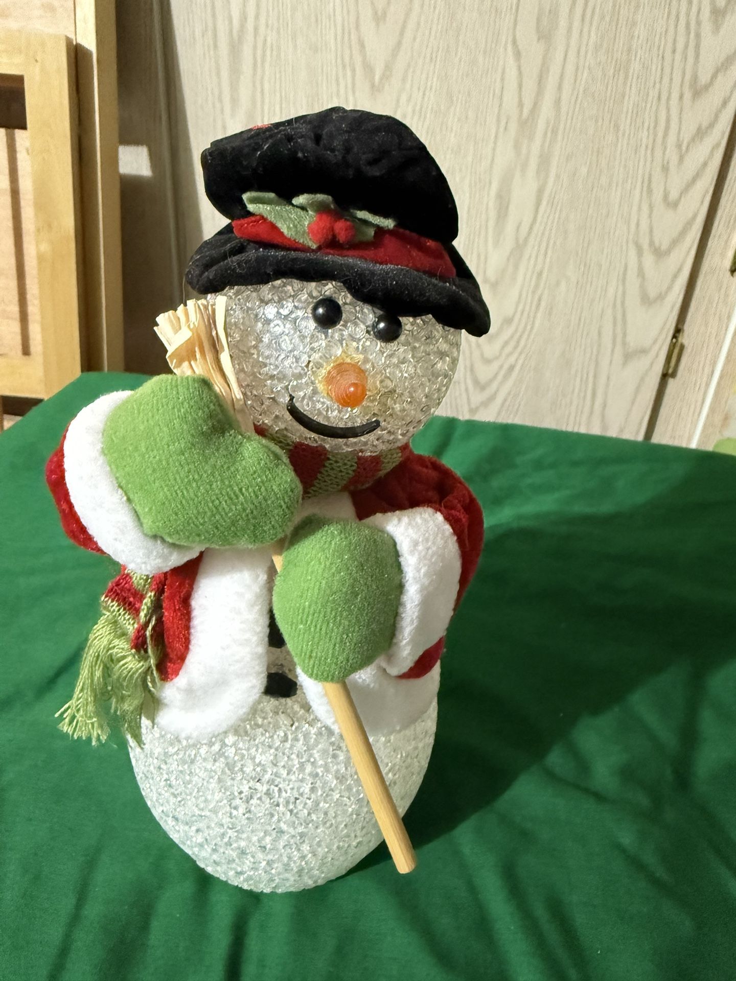 Snowman With Lights And Music