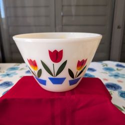 Fire King Tulip Bowl 9 1/2 inches