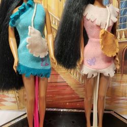 Collectible Barbie Pochahantis bundle