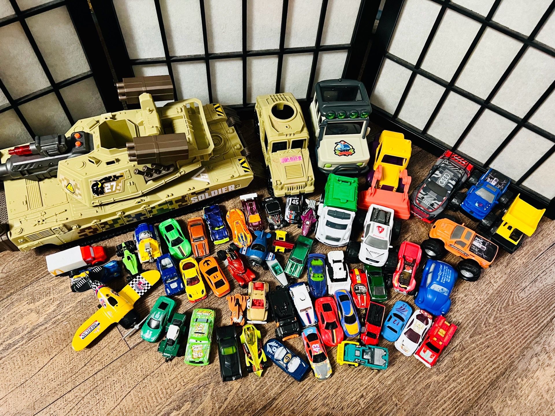 55 toy cars all for $20