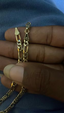 14k Italy Figaro necklaces