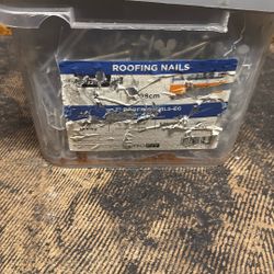 Bucket Of New 11 ga steel Nails