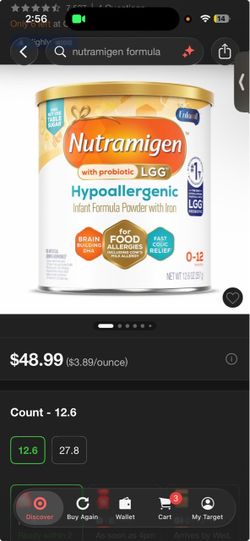Nutramigen baby formula