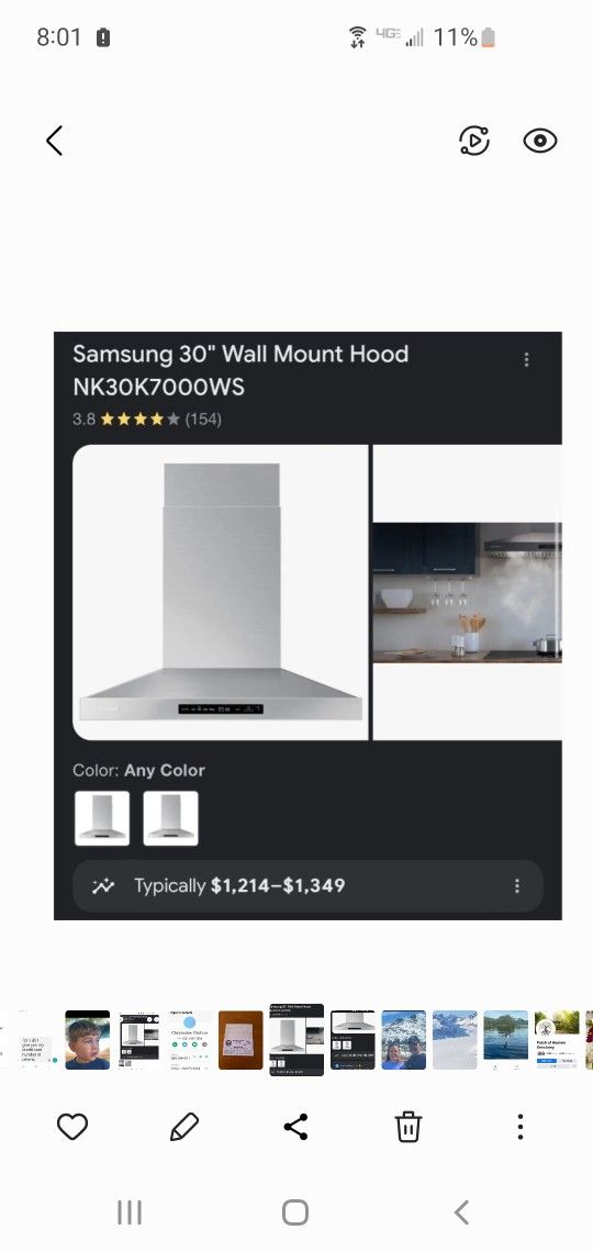 Kitchen Wall Mount Hood Samsung