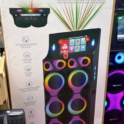 6 12" Double Magnet Woofers.  Biggest Kareoke Bluetooth Party Speaker By QFX. BRAND NEW SEALED 