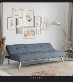 Serta Jameson Convertible Futon Sofa Bed – Gray