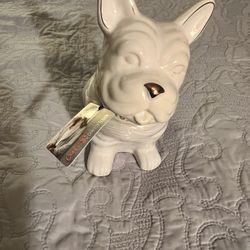 Rare!  Hard To Find BRAND NEW FRENCH BULLDOG COOKIE JAR!