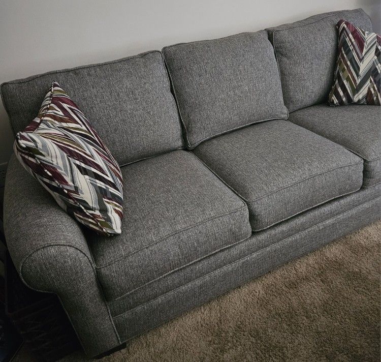 Sofa Bed w/pillows & Matching Chair