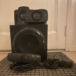 Logitech Z906 5.1 Surround Sound Speaker System - THX, Dolby Digital and DTS Digital Certified - Black 
