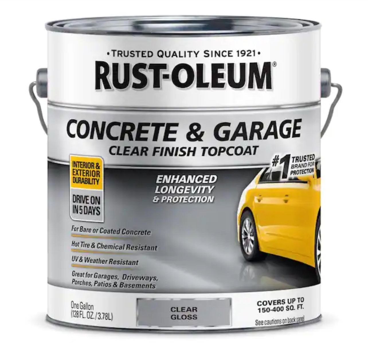 Rust-Oleum 1 gal. Gloss Clear Concrete and Garage Floor Finish Topcoat