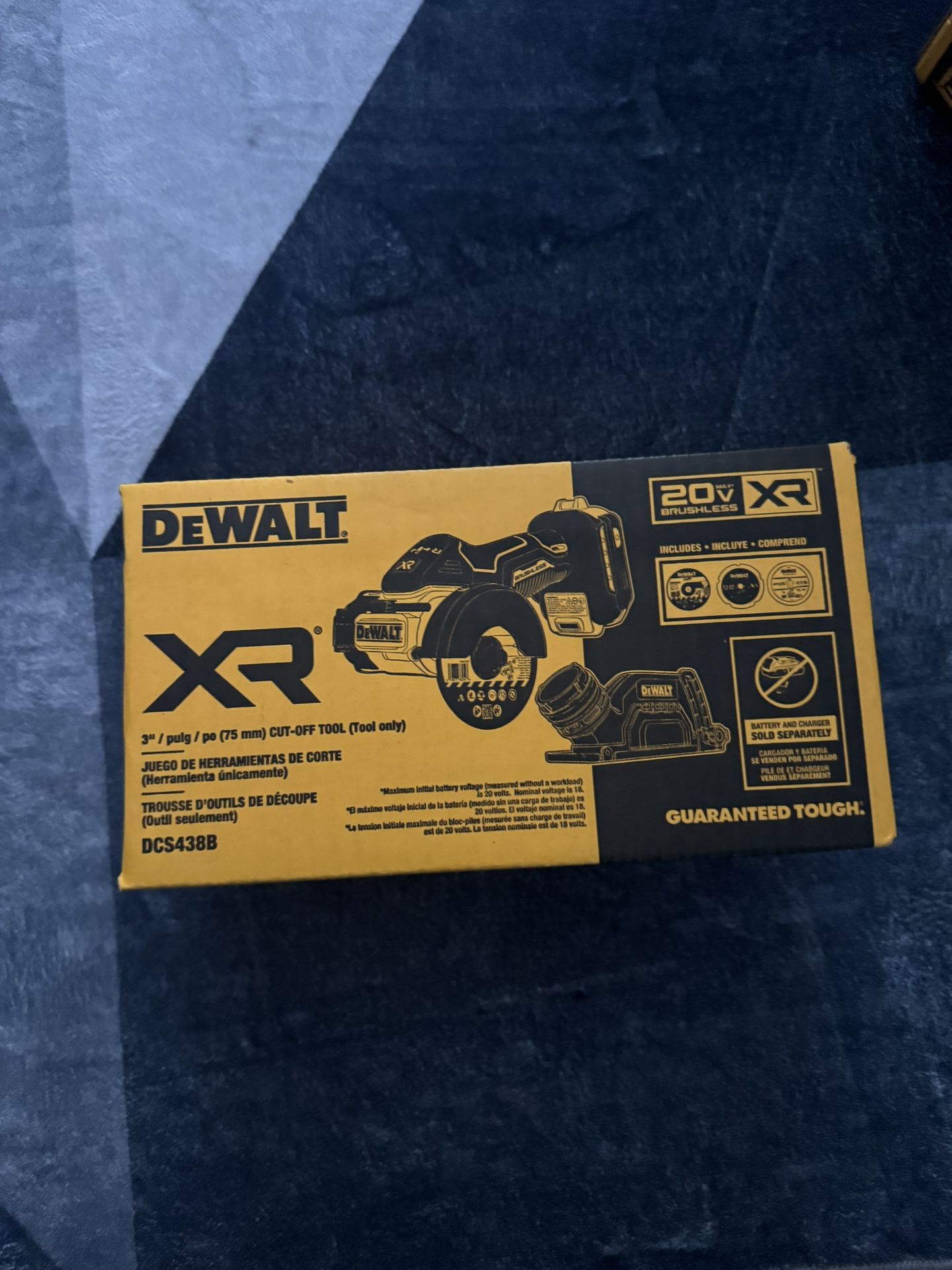 DeWalt 20V XR 3” Brushless Cut-Off Tool (DCS438B) – Tool Only
