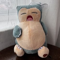 Pokemon Snorlax Plush W/Suction Cup