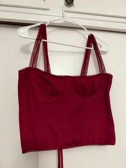 Burgundy corset