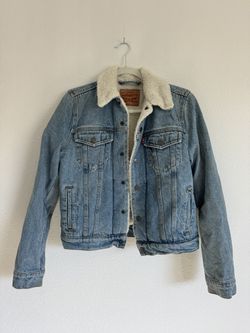 Levi's White Sherpa Jacket