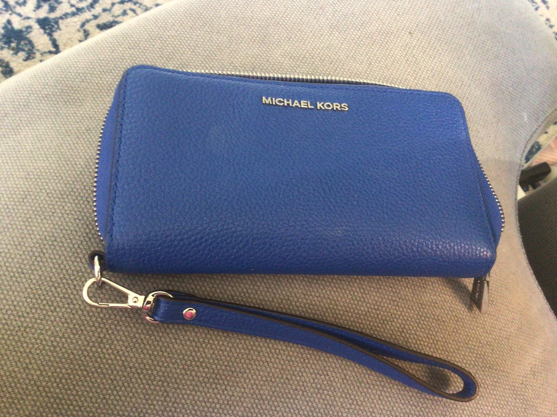 Michael Kors Wallet Wristlet DesignRoyal Blue Great Shape REDUCED 