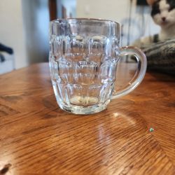 dimple thumbprint pint beer mug
