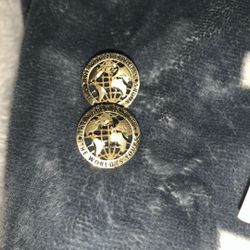 World Is Yours Gold Earrings 