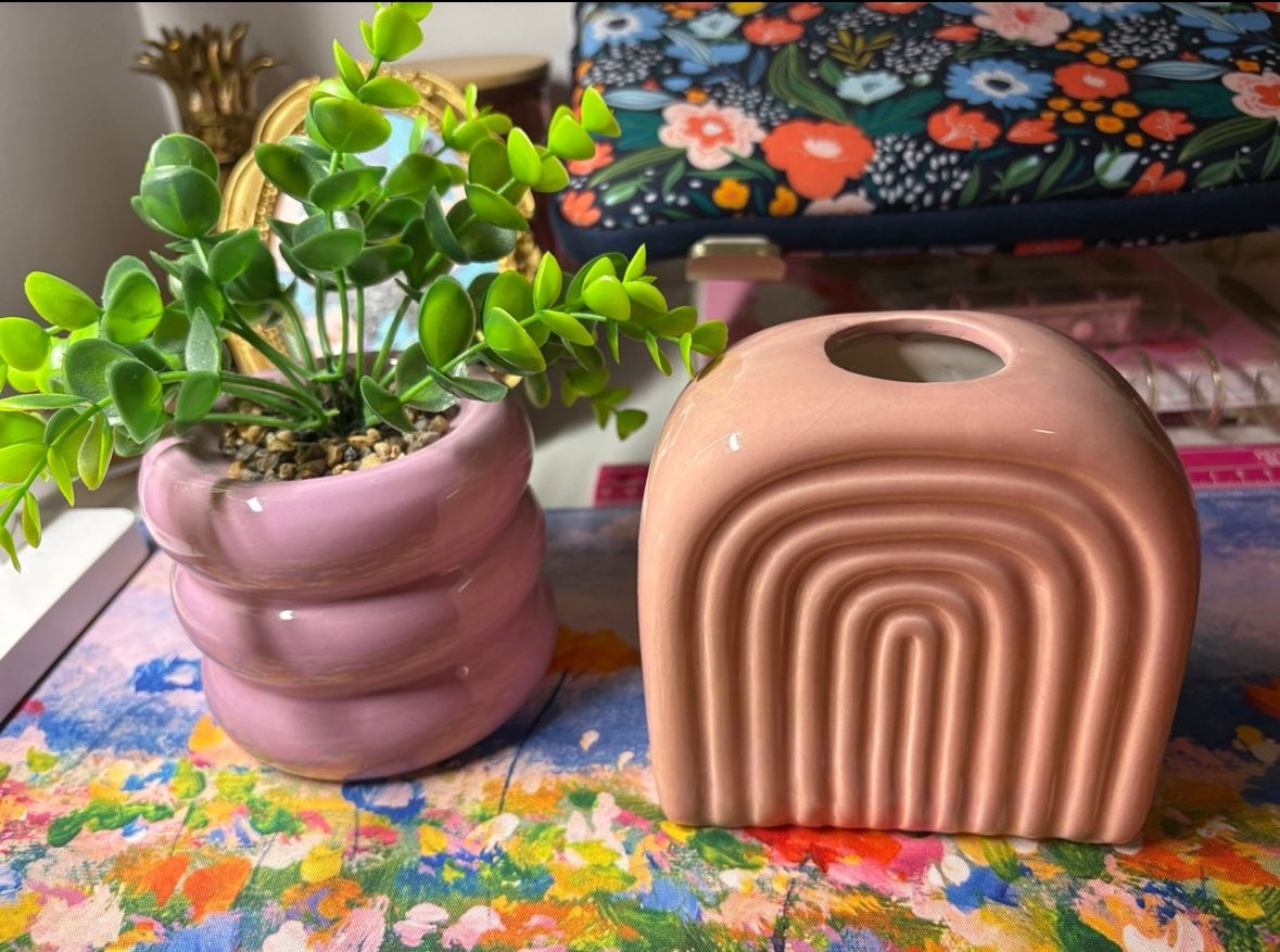 Pink Ceramic Decor
