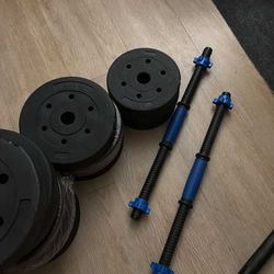 Adjustable Weights Set - Dumbbell and Barbell