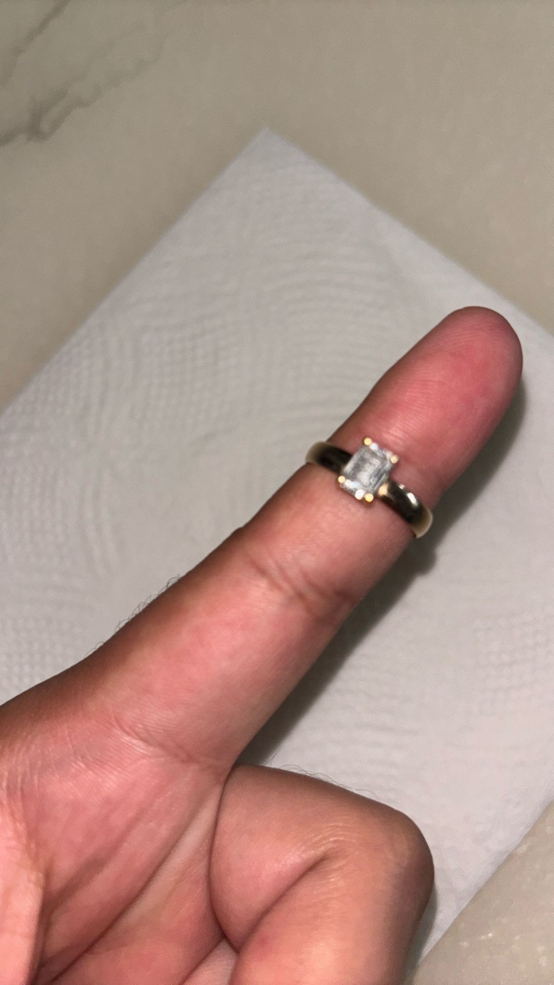 1.01 EMERALD Solitaire Ring