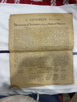Declaration of Independence and the Constitution of the United States of America replica 