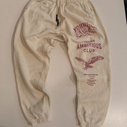 YoungLA cuffed Immortal Sweatpants Blue/White pairs