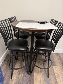 5-piece pub-height dining set