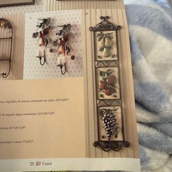 Home Interiors Placa De Frutas Vertical 