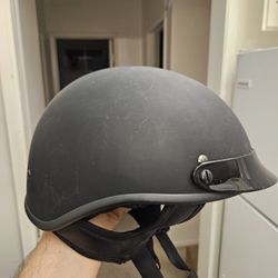 Fulmer Trooper DOT Motorcycle Half Helmet XL Flat Black