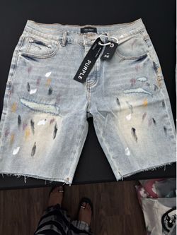PURPLE JEANS SHORTS