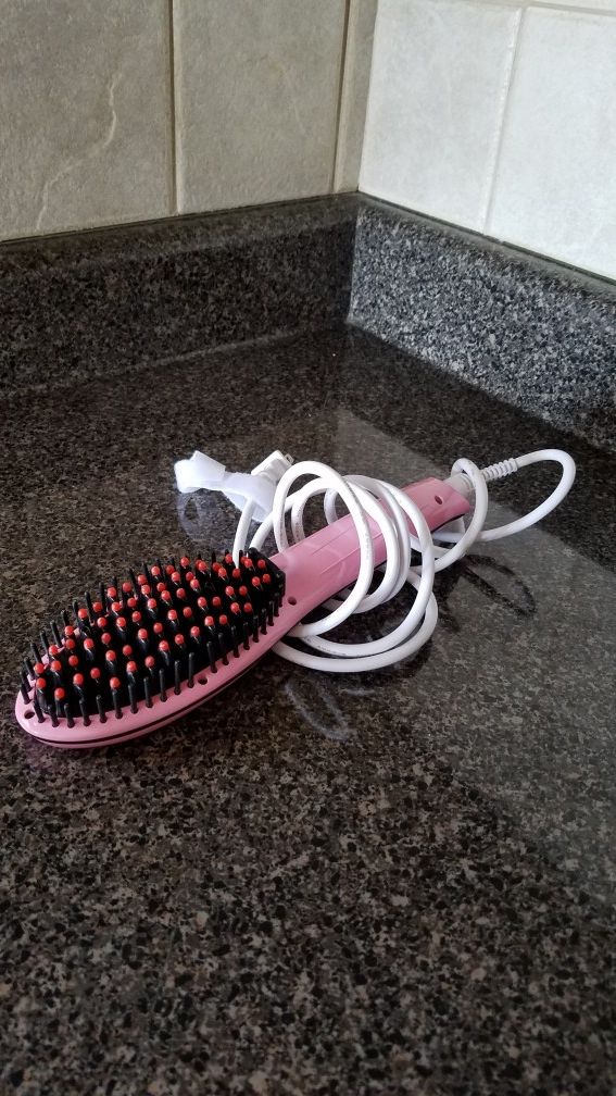 New hair brush straightener/styler