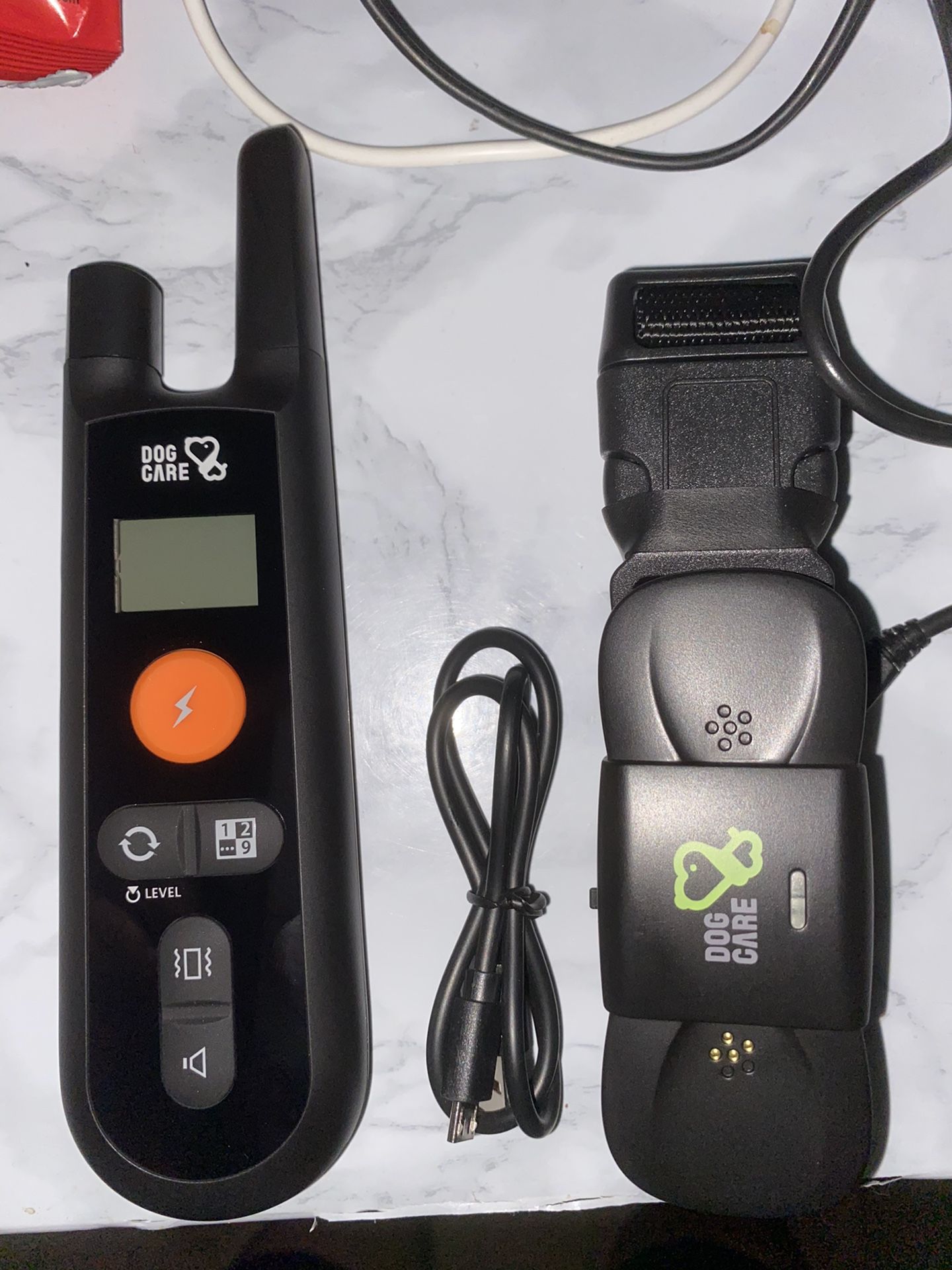 Dog training collar with remote control