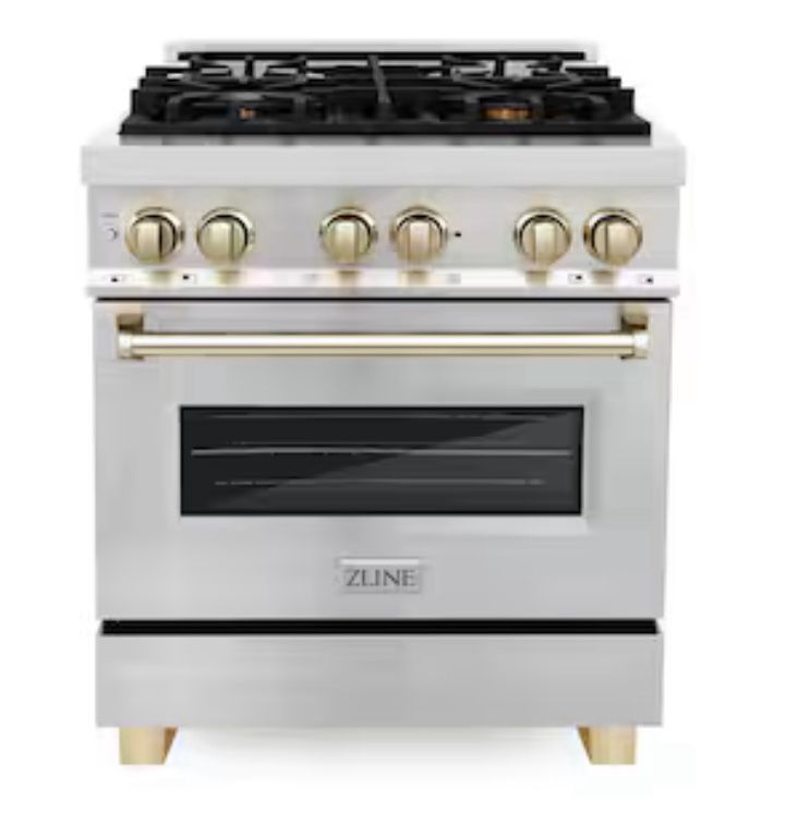 BRAND NEW ZLINE 30" Gas Range + Hood + Trim