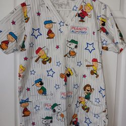 Snoopy Scrubs Size Medium 