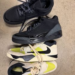 Black Cat Jordan 3 , Travis Scott Jumpman Jack sz 11 